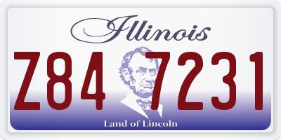 IL license plate Z847231