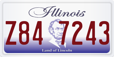 IL license plate Z847243