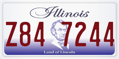 IL license plate Z847244