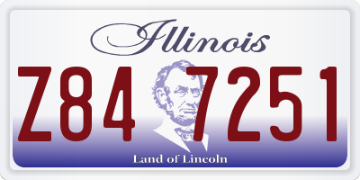 IL license plate Z847251