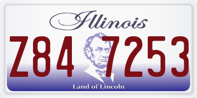 IL license plate Z847253