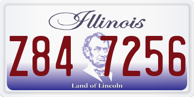 IL license plate Z847256