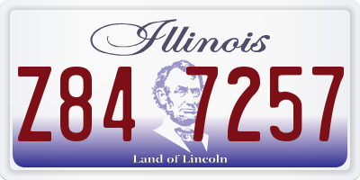 IL license plate Z847257