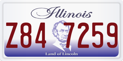 IL license plate Z847259