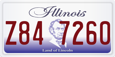 IL license plate Z847260