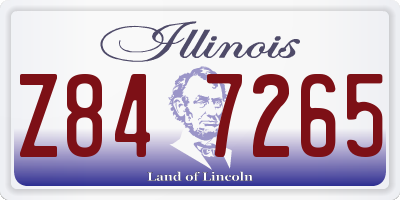 IL license plate Z847265