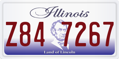 IL license plate Z847267