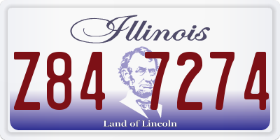 IL license plate Z847274