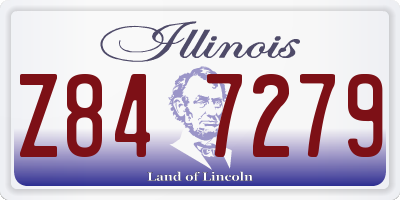 IL license plate Z847279