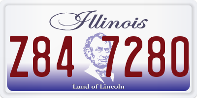 IL license plate Z847280