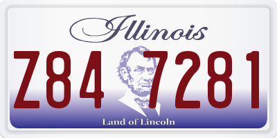 IL license plate Z847281