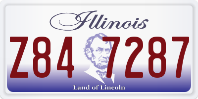 IL license plate Z847287