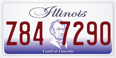 IL license plate Z847290