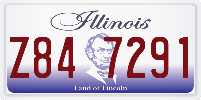 IL license plate Z847291