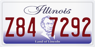 IL license plate Z847292