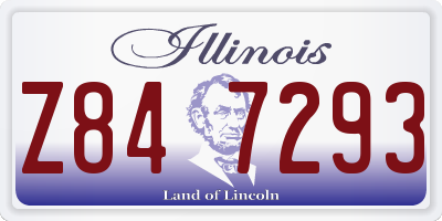 IL license plate Z847293