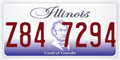 IL license plate Z847294
