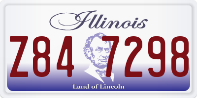 IL license plate Z847298