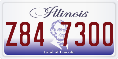 IL license plate Z847300