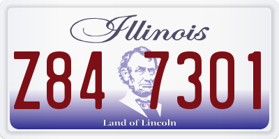 IL license plate Z847301