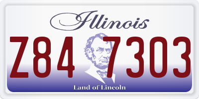 IL license plate Z847303