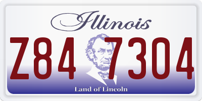 IL license plate Z847304