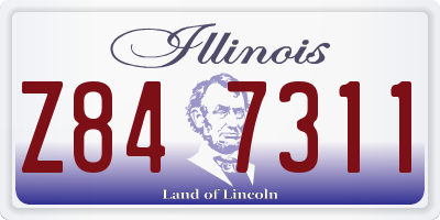 IL license plate Z847311