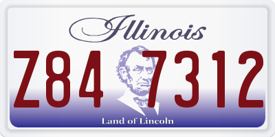 IL license plate Z847312