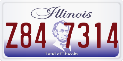 IL license plate Z847314