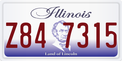 IL license plate Z847315