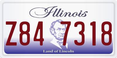 IL license plate Z847318