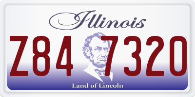 IL license plate Z847320