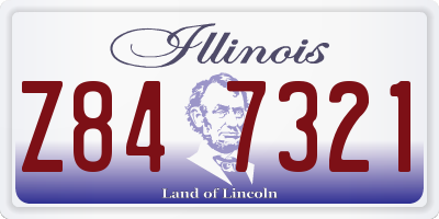 IL license plate Z847321