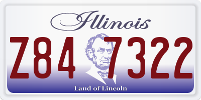 IL license plate Z847322