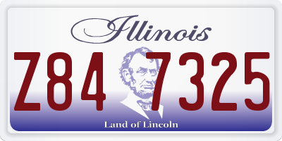 IL license plate Z847325