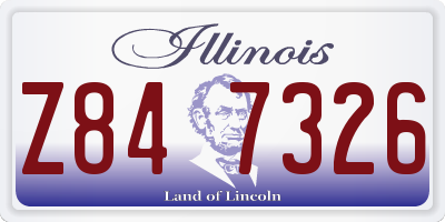 IL license plate Z847326