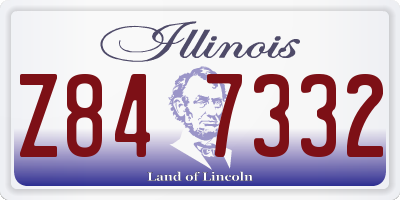 IL license plate Z847332