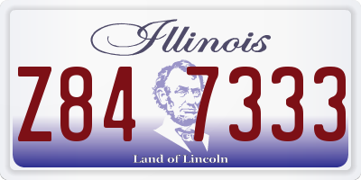 IL license plate Z847333