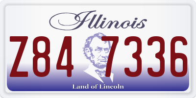IL license plate Z847336