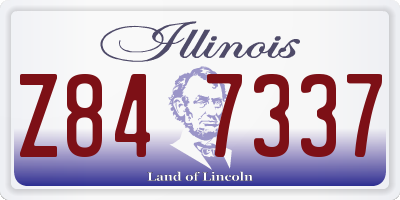 IL license plate Z847337