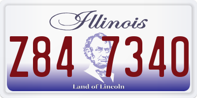 IL license plate Z847340