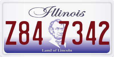 IL license plate Z847342