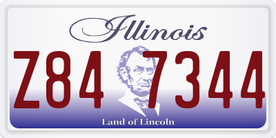 IL license plate Z847344