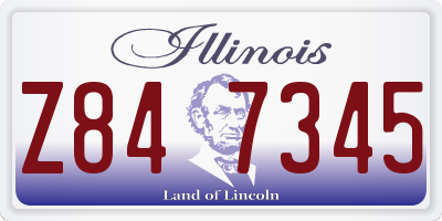 IL license plate Z847345