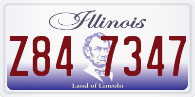 IL license plate Z847347