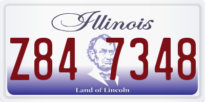 IL license plate Z847348