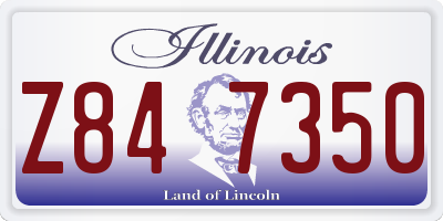 IL license plate Z847350