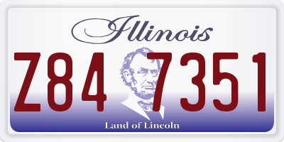 IL license plate Z847351