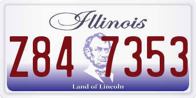 IL license plate Z847353