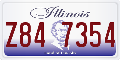 IL license plate Z847354